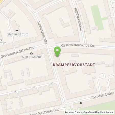 Standortübersicht der Tankstelle On Charge GmbH in 99092 Erfurt