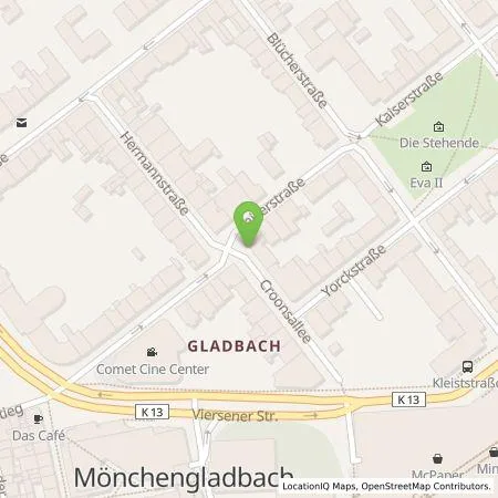 Standortübersicht der Tankstelle On Charge GmbH in 41061 Mönchengladbach