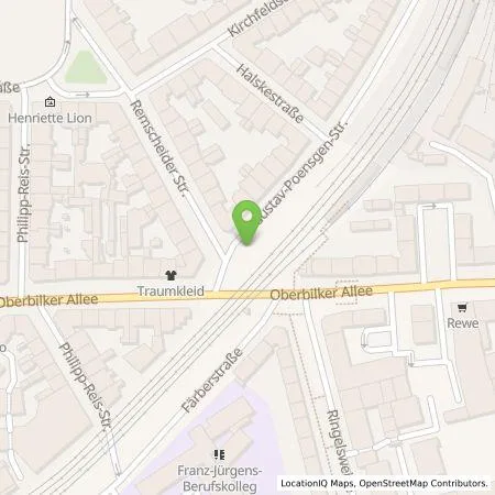 Standortübersicht der Tankstelle On Charge GmbH in 40215 Düsseldorf