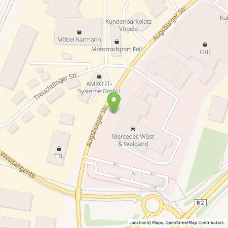 Standortübersicht der Tankstelle Pariamus GmbH in 91781 Weißenburg