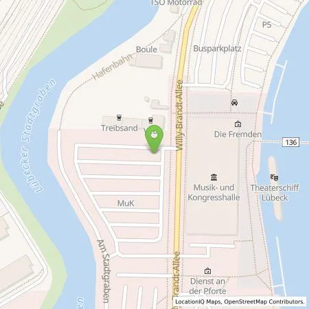 Standortübersicht der Tankstelle Stadtwerke Lübeck Energie GmbH in 23554 Lübeck
