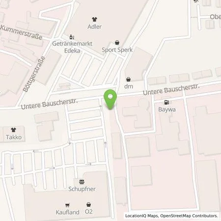 Standortübersicht der Tankstelle BayWa Mobility Solutions GmbH in 92637 Weiden i.d.OPf.