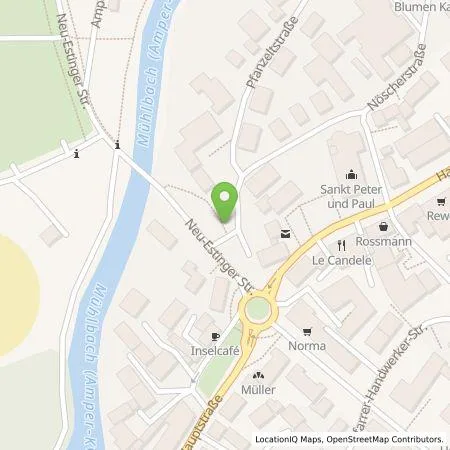 Standortübersicht der Tankstelle Stadtwerke Olching GmbH in 82140 Olching