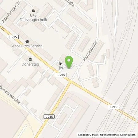 Standortübersicht der Tankstelle JET Tankstellen Deutschland GmbH in 46049 OBERHAUSEN