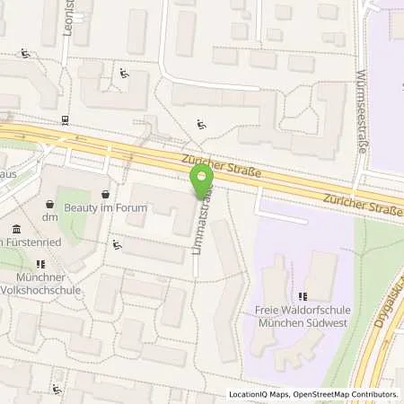 Standortübersicht der Tankstelle SWM Versorgungs GmbH in 81476 München