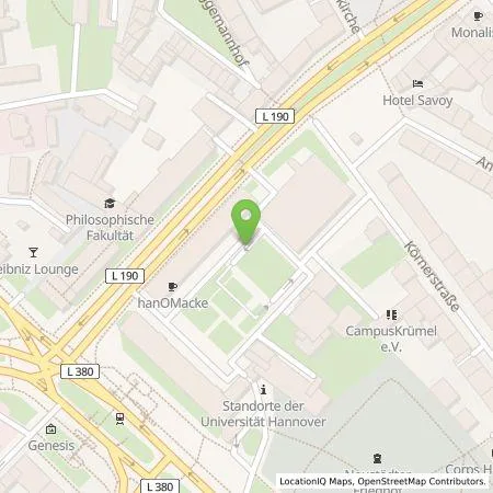 Standortübersicht der Tankstelle enercity AG in 30167 Hannover