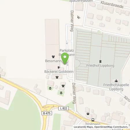 Standortübersicht der Tankstelle BekleidungFabrik Heiner Bessmann seit 1898 GmbH & Co. KG in 59510 Lippetal