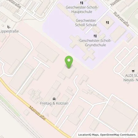 Standortübersicht der Tankstelle Autohaus Vössing GmbH in 41469 Neuss