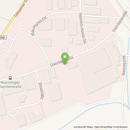 Standortübersicht der Tankstelle Messner GmbH & Co.KG in 78573 Wurmlingen