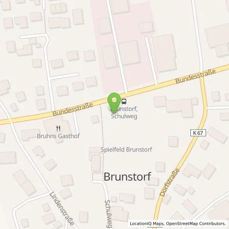 Standortübersicht der Tankstelle Gemeinde Brunstorf in 21524 Brunstorf