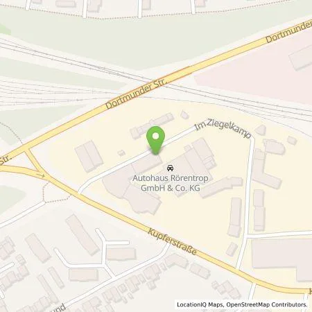 Standortübersicht der Tankstelle Autohaus Rörentrop GmbH in 44532 Lünen