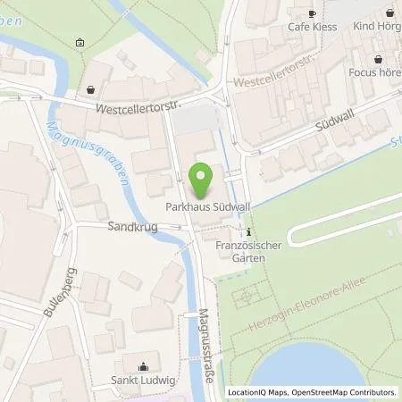 Standortübersicht der Tankstelle Celler Parkbetriebe GmbH in 29221 Celle