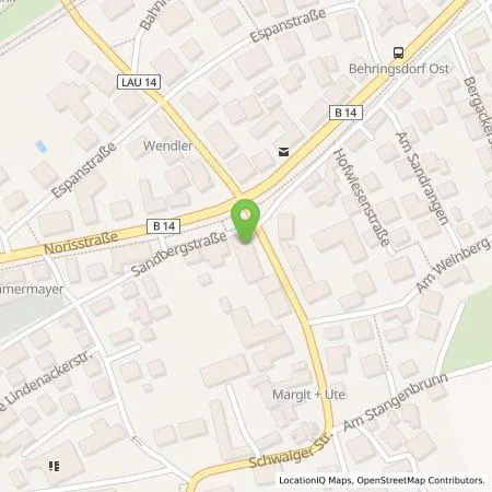 Standortübersicht der Tankstelle Weißes Ross GmbH in 90571 Schwaig