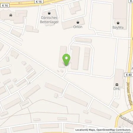 Standortübersicht der Tankstelle Glinicke Energie+Service GmbH in 99099 Erfurt