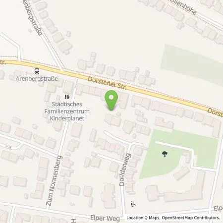 Standortübersicht der Tankstelle Martin Peveling in 45657 Recklinghausen