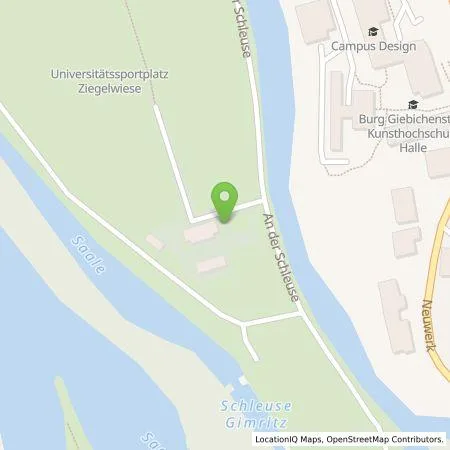 Standortübersicht der Tankstelle USV Sportverein e.V in 06108 Halle/Saale