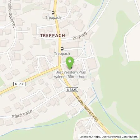 Standortübersicht der Tankstelle Aalener Römer Hotel in 73433 Aalen-Treppach
