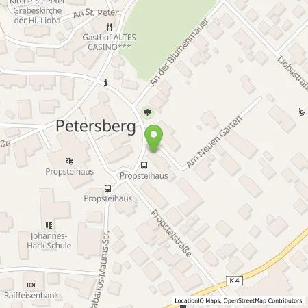 Standortübersicht der Tankstelle Gemeindewerke Petersberg - Eigenbetrieb in 36100 Petersberg