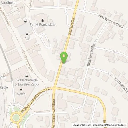 Standortübersicht der Tankstelle MM kommerzielle Vermietungen Gummersbach, Hindenburgstraße 35-37 GmbH & Co. KG in 51643 Gummersbach