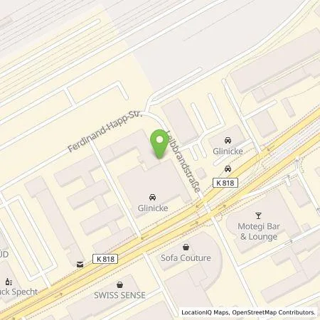 Standortübersicht der Tankstelle Glinicke Energie+Service GmbH in 60314 Frankfurt