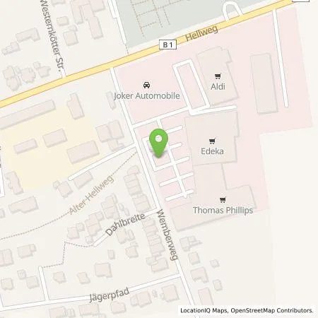 Standortübersicht der Tankstelle Windmann Frische-Center Erwitte GmbH & Co. KG in 59597 Erwitte