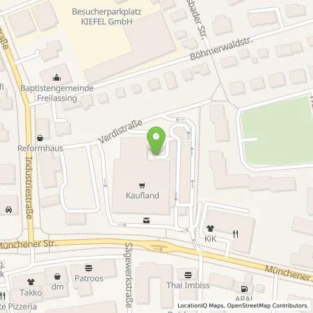 Standortübersicht der Tankstelle Wohnungsbau Rupertiwinkel eG in 83395 Freilassing