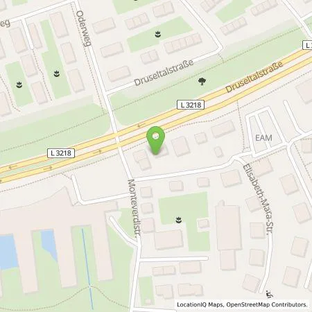 Standortübersicht der Tankstelle Glinicke Automobil Holding GmbH & Co. KG in 34131 Kassel