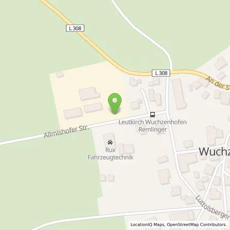 Standortübersicht der Tankstelle Mösle GmbH & Co. KG in 88299 Leutkirch