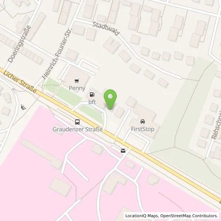 Standortübersicht der Tankstelle Vitos Gießen-Marburg gGmbH in 35394 Gießen