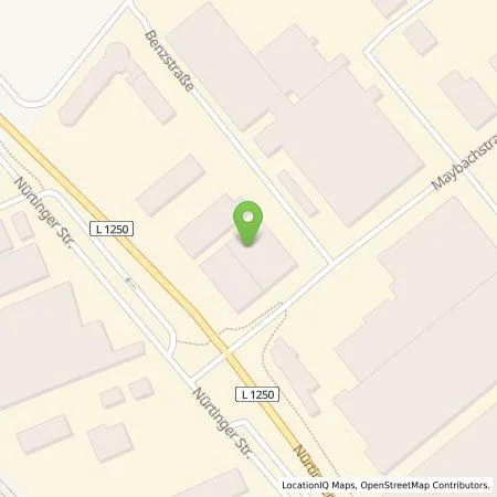 Standortübersicht der Tankstelle Emil Löffelhardt GmbH & Co. KG in 72636 Frickenhausen