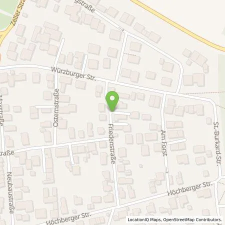 Standortübersicht der Tankstelle Andreas Spanheimer in 97297 Waldbuettelbrunn