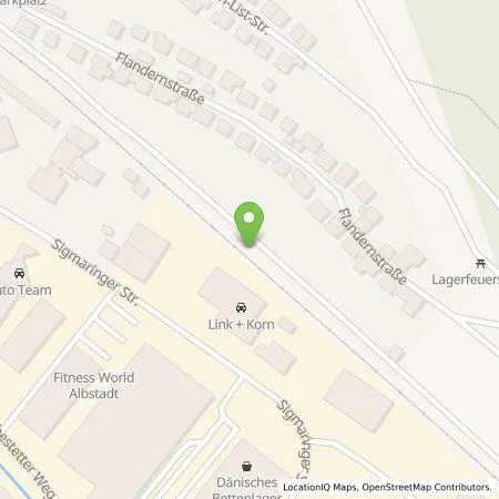 Standortübersicht der Tankstelle Autohaus Link+Korn GmbH in 72458 Albstadt