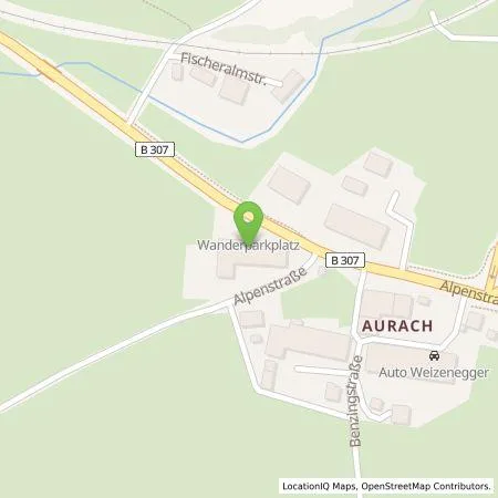 Standortübersicht der Tankstelle Gasthof Mairhofer in 83730 Fischbachau