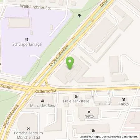 Standortübersicht der Tankstelle Maiborn Wolff GmbH in 81477 München