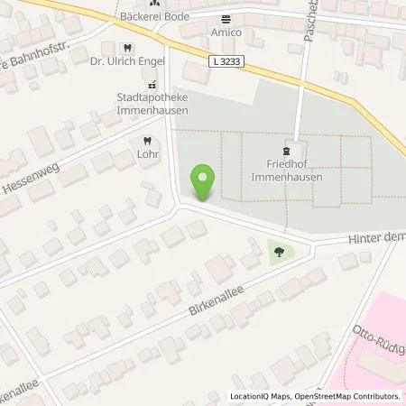 Standortübersicht der Tankstelle Magistrat der Stadt Immenhausen in 34376 Immenhausen