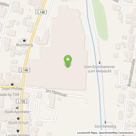 Standortübersicht der Tankstelle Schmidts Märkte Wehr GmbH in 79664 Wehr