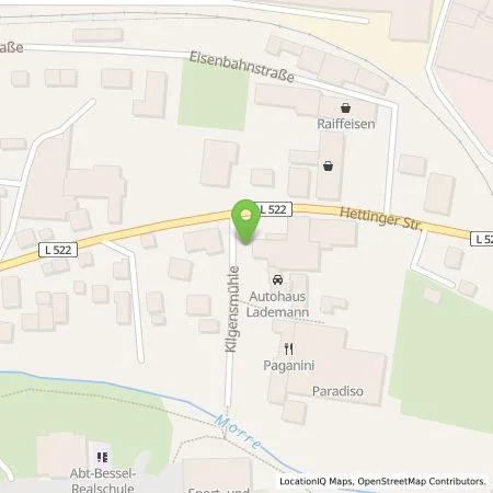 Standortübersicht der Tankstelle Autohaus Lademann GmbH in 74722 Buchen