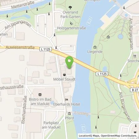 Standortübersicht der Tankstelle G. Staudt & Söhne GmbH & Co.KG in 74321 Bietigheim-Bissingen