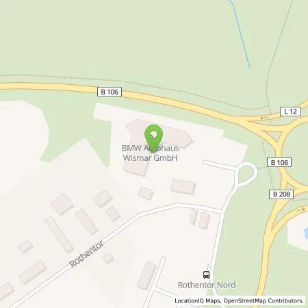 Standortübersicht der Tankstelle Autohaus Hansa Nord GmbH- Zentrale in 23972 Wismar