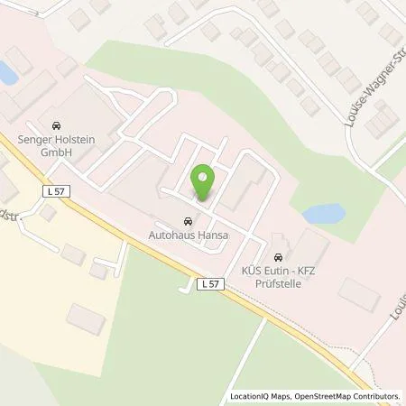 Standortübersicht der Tankstelle Autohaus Hansa Nord GmbH- Zentrale in 23701 Eutin