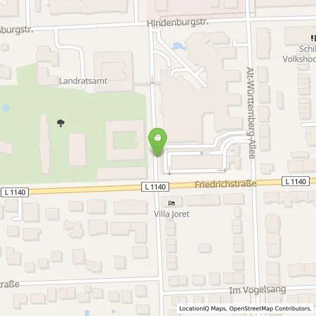 Standortübersicht der Tankstelle SWLB Mobilität GmbH in 71638 Ludwigsburg