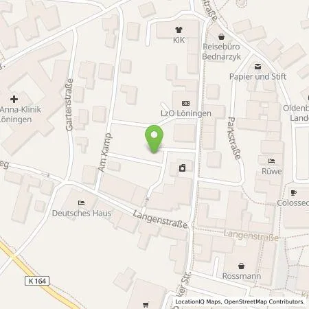 Standortübersicht der Tankstelle Volksbank eG in 49624 Löningen