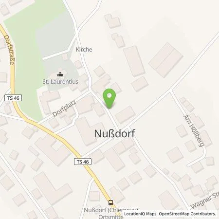 Standortübersicht der Tankstelle Elektrizitätsgenossenschaft Wolkersdorf und Umgebung eG in 83365 Nußdorf