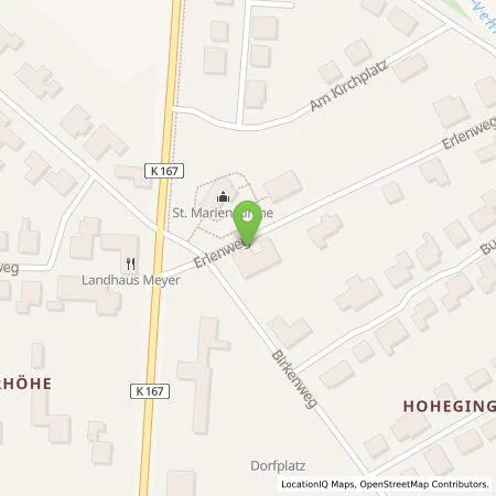 Standortübersicht der Tankstelle Gemeinde Emstek in 49685 Emstek-Hoheging