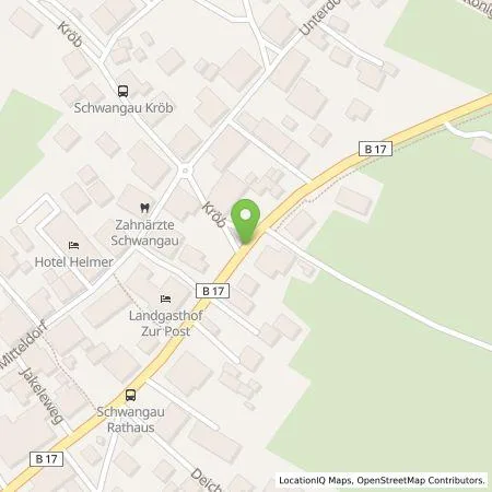 Standortübersicht der Tankstelle Hotel Das Schwanstein in 87645 Schwangau