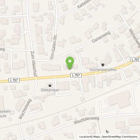 Standortübersicht der Tankstelle Ingo Brandt in 33415 Verl