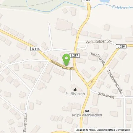 Standortübersicht der Tankstelle Restaurant Mykonos in 57578 Elkenroth