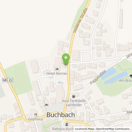 Standortübersicht der Tankstelle Hotel Renner in 84428 Buchbach