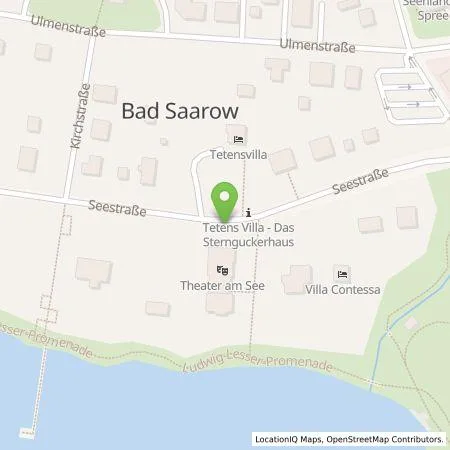 Standortübersicht der Tankstelle Amt Scharmützelsee (Körperschaft d. ö.R.) in 15526 Bad Saarow