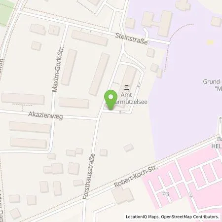 Standortübersicht der Tankstelle Amt Scharmützelsee (Körperschaft d. ö.R.) in 15526 Bad Saarow